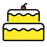 Birthday Cake SVG Icon